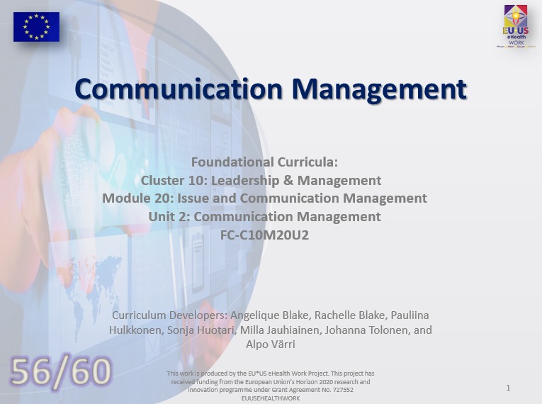 Lesson 56: Communication Management