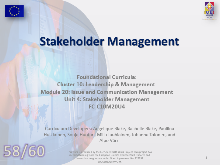 Lesson 58: Stakeholder Management