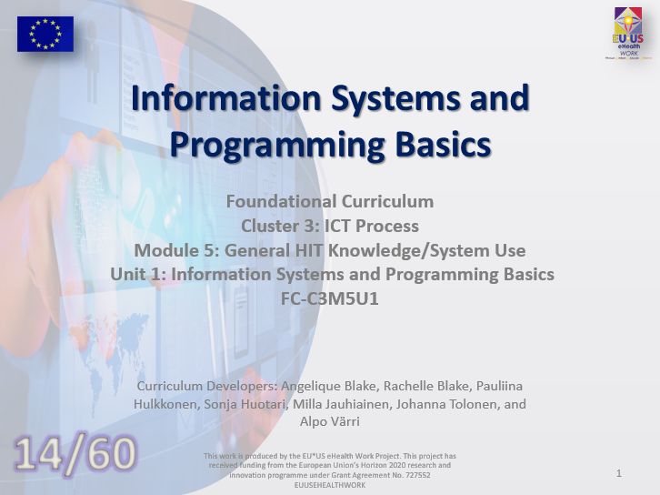 Unit 14: Information Systems and Programming Basics